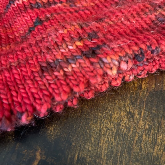 Handknit Picot Edge Hat - Picture 2 of 2